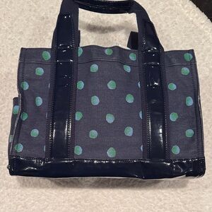 Tory Burch Navy Polka Dot Bag